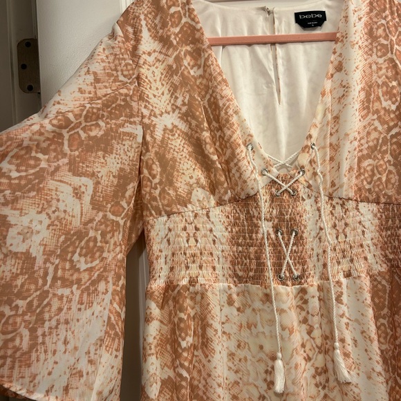 Bebe Blush Snake Print Romper - Picture 2 of 4